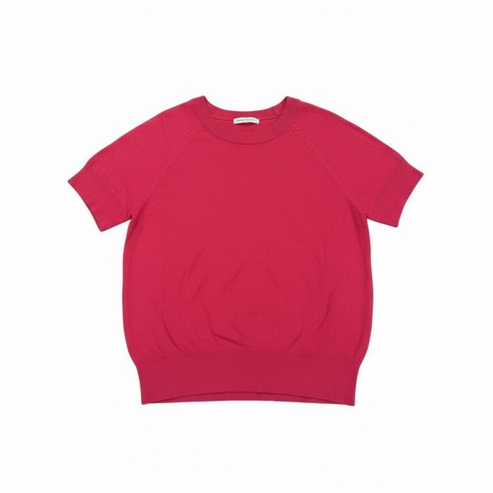 Vibrant hot pink Short Sleeve Sweater women’s size large staccato
